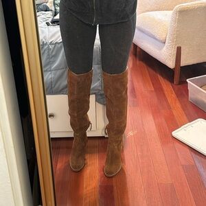 Dolce Vita Ohanley Boot. Brown suede over the knee boots